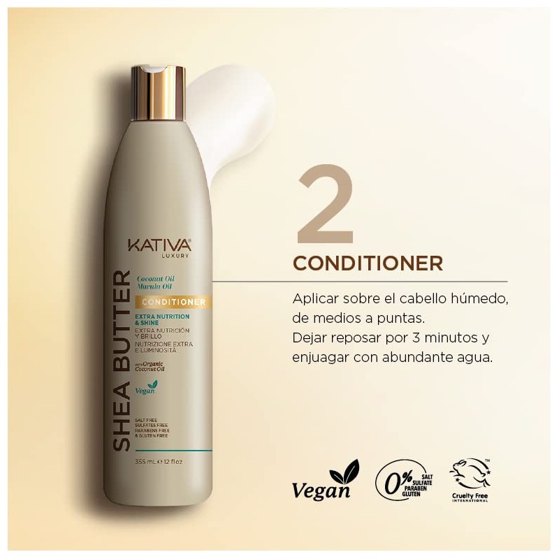 SHEA BUTTER coconut & marula oil conditioner 550 ml