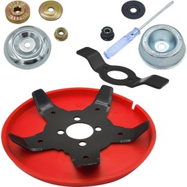 BGTOOL Multi-Function Trimmer Head Weed Eater 25.4mm Trimmer Blade Universal fit Straight Shaft Trimmer for Stihl Geenwork Honda etc…(6 inch)