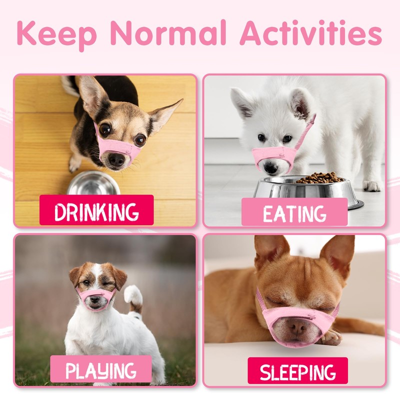 Dog Muzzle, Small Soft No Barking Dog Muzzle for Puppy