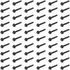 60 PCS Hex Head Self-Tapping Screws for Metal,Black 410 Stainless