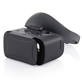 Elecom VRG-GVSB01BK VR Goggles, 40% Blue Light Reduction, Focus Adjustment, Eye Width Adjustment, Hard Band, Black