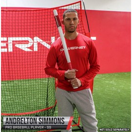 PowerNet Baseball Softball Sweet Spot Training Bat | Develop Proper Swing Technique and Hitting Location | Build Confidence at The Plate (34 Inch - 31 oz)