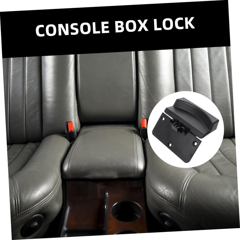 GRIRIW Car Armrest Button Replacement for Console Lock Storage Box