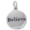 ICYROSE Stainless Steel Dangling Believe Plaque Charm Bead 123 for