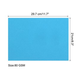 MECCANIXITY 25 Sheets Colored Copy Paper 8.5 x 11 Inch Printer Paper 80gsm Lake Blue for Office Printing, Document Copying, Invitations, Forms, Art Projects