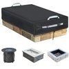 Rectangular Built In Stone Fire Pit Cover For In Ground