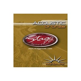 Stagg 13481 6-Pack Medium Bronze Acoustic Guitar Strings