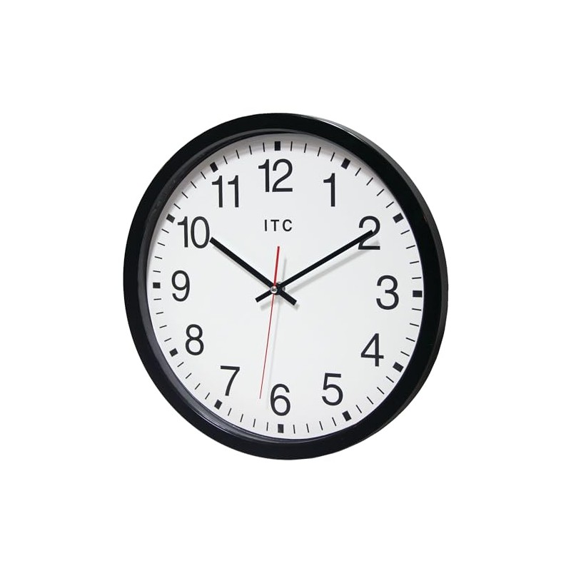 Infinity Instruments 14 inch Shatter Resistant Round Non-Ticking Silent Battery