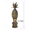Tall Pineapple Ceiling Fan Pull, 2.5"h with 12" Antiqued Brass