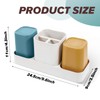 Toothbrush Holder for Bathroom, Bathroom Organizer Storage Set with 2