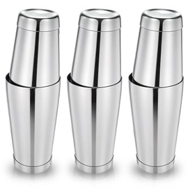 Giantree 6 Pcs Cocktail Shakers, Professional Boston Bar Shaker Set, Stainless Steel Cocktail Shaker Set for Bartenders, Essential Bar Tools Shakers Bartending, 20 Oz, 24 0z