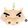 T's Factory Crayon Shin-chan Plush Pass Case Buriburi Zaemon++