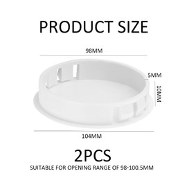 2 Pieces White Plastic Caps, Pipe Sealing Caps, Wear-Resistant Vent Pipe Covers, Spring Caps, Pipe Fittings