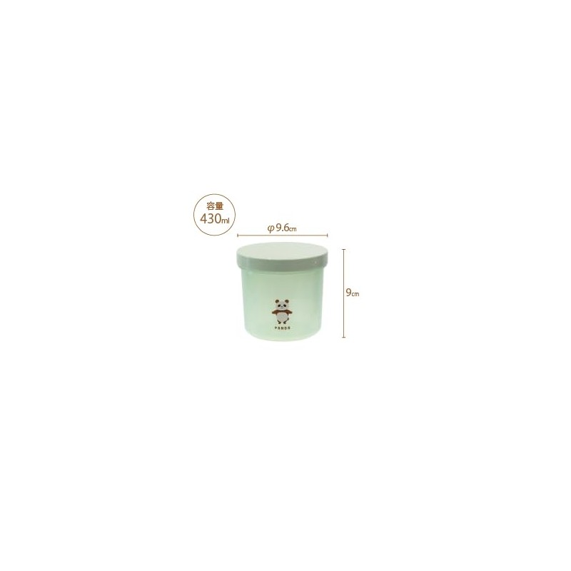 Sabu Muumu Friends 415111 Freezing Clear Container, Green, Capacity: 15.2