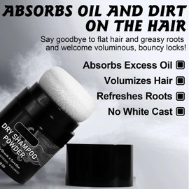 ARCHIDATE Dry Shampoo Powder for Women, Volumizing Hair, Absorb Excess Oil, Refresh Root, Natural Formula, Non-Aerosol, No White Cast, Travel Size Dry Shampoo Powder For All Hair Colors