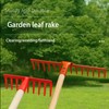 SD-CityCliq Grass rake,Heavy-Duty Garden rake, fits for Loosening Soil Gathering