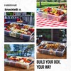 Farberware Build Snacklebox Serving Tray with Locking Bamboo Cutting Board