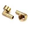 QWORK 90 Degree Elbow Brass Brass Hose Nozzle 12mm x