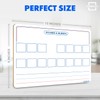 SCRIBBLEDO Elkonin Boxes Dry Erase Board 9x12 Inch Phonics Games