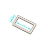 JWBIZ 8 Pcs Metal Flat Rectangle Rings Buckle for Bag