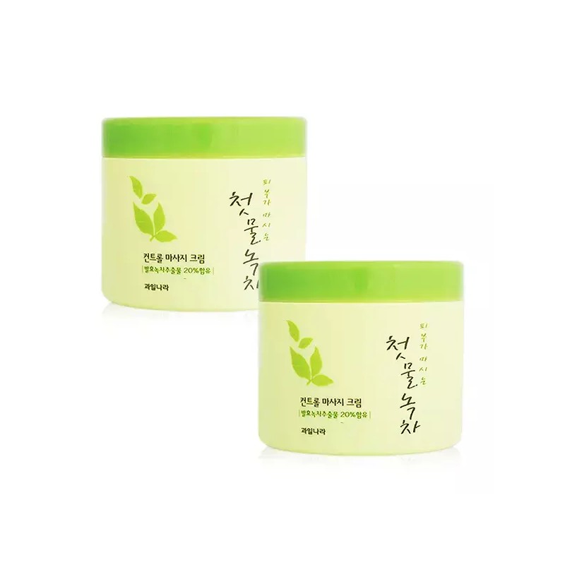Fruit Land 과일나라 첫물녹차 컨트롤 마사지크림 300g X 2개 Fruit