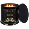 Tuscany Candle Homme + Heritage Scented Candle, Bronzed Fireside, 15