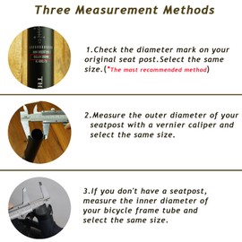 Thinvik Bike Seat Post 350mm 25.4/27.2/28.6/30.4/30.8/31.6/31.8mm Adjustable with Fixing Clip- Aluminum Alloy Bicycle Seatpost Replacement for Road&Mountain Bike,MTB,MTN BMX -30.8mm