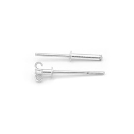 NOLDAR | Aluminium Expansion Rivets Blind Rivets Size 4.8 x 20 mm Rivets Colour Silver (Pack of 100)