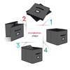 Onlyeasy Extra Large Foldable Cloth Storage Cubes 4 Pack with