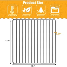 GWYXC Air Fryer Rack for Ninja Foodi 8 in 1 SP101 Digital Air Fryer Countertop Oven, 13.4''*13.4'' Stainless Steel Air Fryer Accessories Roasting Steamer Grill Racks Baking Tray，Dishwasher safe