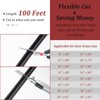 100 Feet Weather Stripping Door Seal Strip, Solike V-Shaped "Q"
