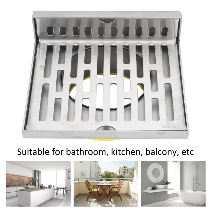 Corner Floor Drain L Shape Design Durable Stainless Steel Corrosion