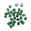 Manekieko 15Pcs Green Aventurine 0.7" Rule Block Tumbled Polished Reiki