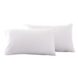 Microfiber Queen Bed Pillowcases 2 Pack, Super Soft Bed Pillow Covers Envelope Closure, Wrinkle, Fade and Stain Resistant, 20x30, White