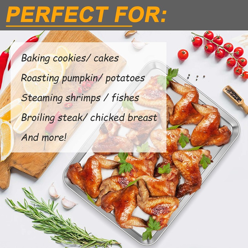 16 Inch Baking Sheet Pan, Joyfair Stainless Steel Cookie Sheet