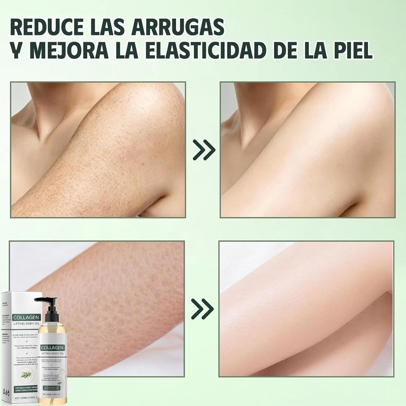 Aceite Corporal Reafirmante con Colágeno para el Cuerpo y Después