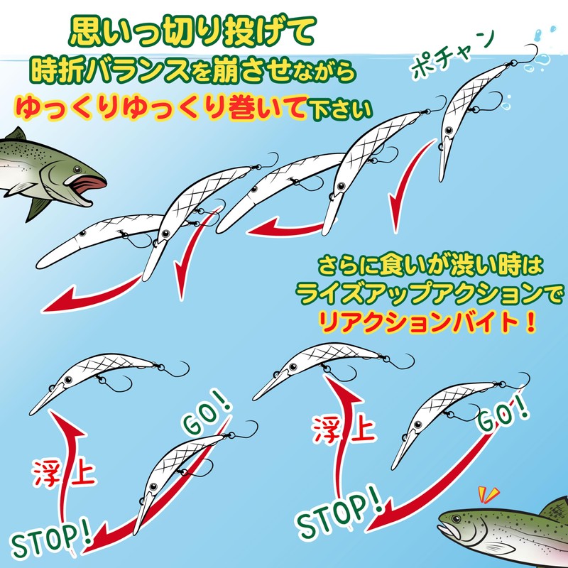 Lucky Craft Unfair Super Slim 50F FISHING Lure (0016 Clear)