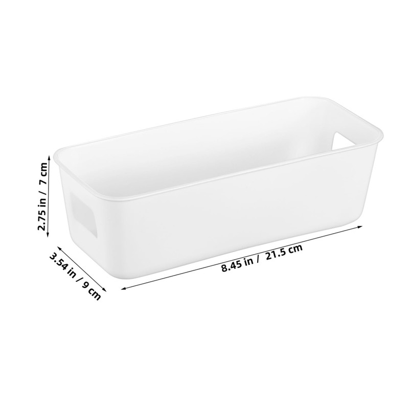 MAGICLULU 8Pcs Storage Basket Lightweight Plastic Storage Bins for Pantry