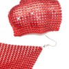 Suyi Trendy Women Earrings Metal Mesh Grid Sequins Tassel Long