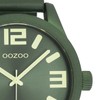 Oozoo Basic Line Watch with Leather Strap 47 mm Green/Green/Green