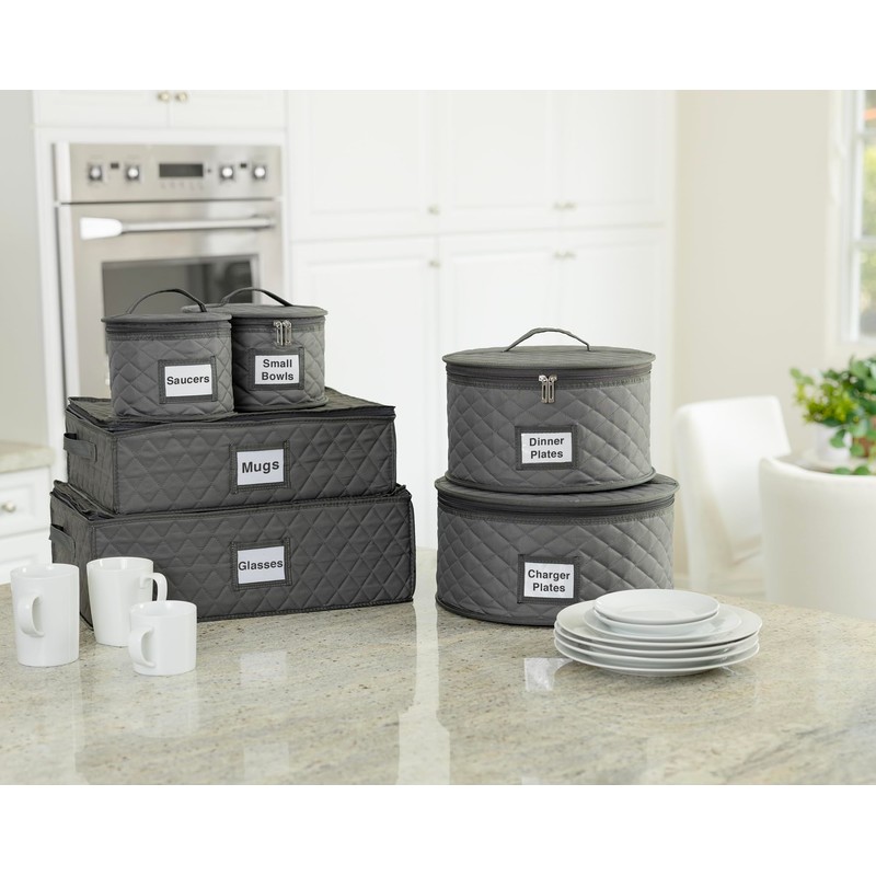 2 Pack 6" Small Plate Storage Case - China Storage