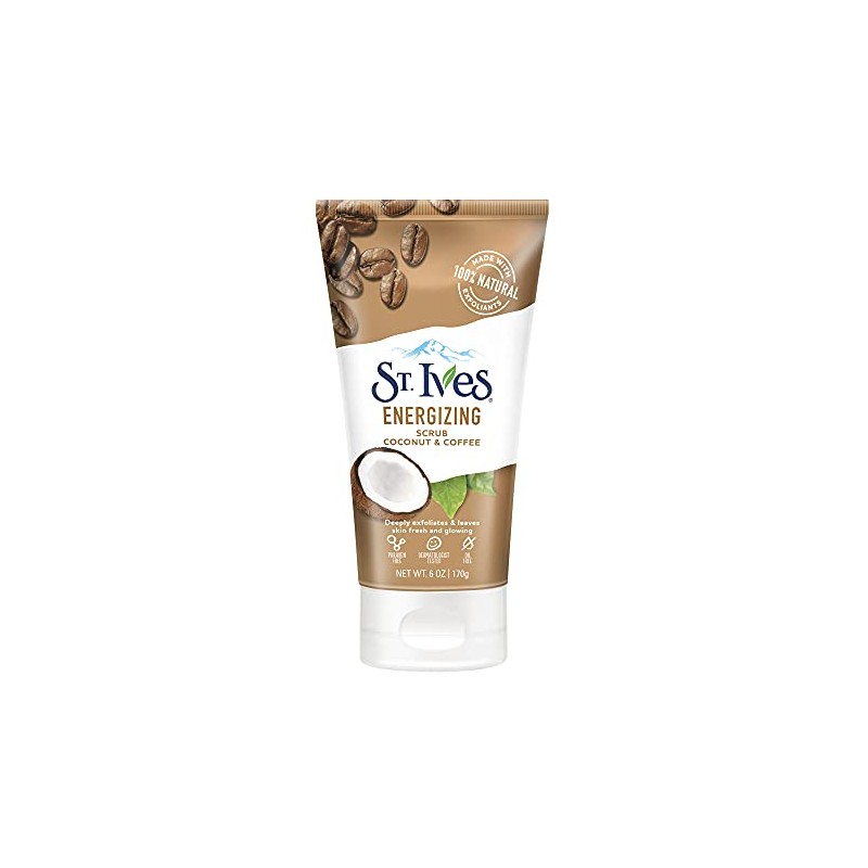 St. Ives Rise Energize Coconut Coffee Scrub, 6 oz