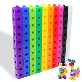 NICEIN® Plug-in Cube Set - 100 Pieces Mathematics Dice with Storage Bag, Puzzle Blocks, Learning Cube, Creative Building Set Building Blocks, Calculation Aids and Learning Gift for Girls and Boys from