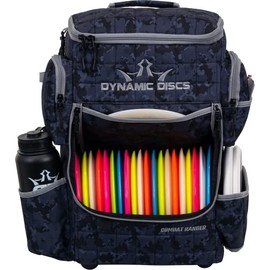 Dynamic Discs Combat Ranger Disc Golf Backpack | Large Main Compartment That Can Hold 18+ Discs | On-Deck Frisbee Golf Putter Pouch | Padded Back Panel and Straps for Extra Comfort (Midnight Camo)