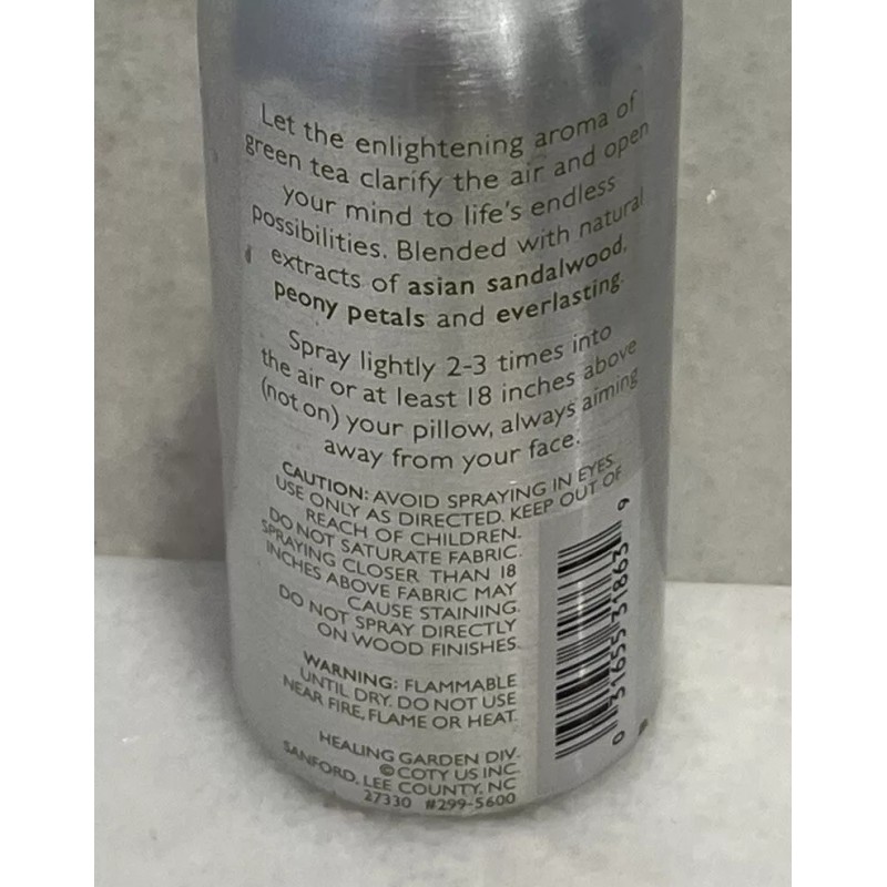 The Healing Garden Green Teatheraphy Fresh Insights Pillow & Room