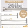 Amazer Spring Tension Shower Curtain Rod, 42-72 Inches Rust-Resistance Tension