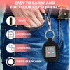 Leather Car Key Fob Cover Sleeve Protector with Keychain