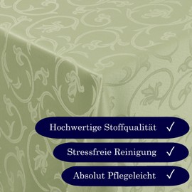 Damask Tablecloth Non-Iron Baroque Decoration Design Jacquard Table Cloth Many Sizes &and Colours