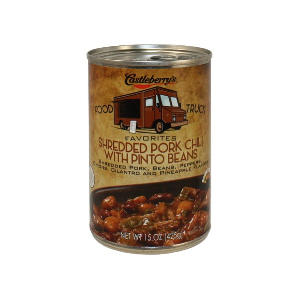 Castleberry Shredded Pork W/Pinto Bean, 15 oz