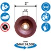WA 10PACK - 2" Die Grinder Grinding Wheels with Mounting